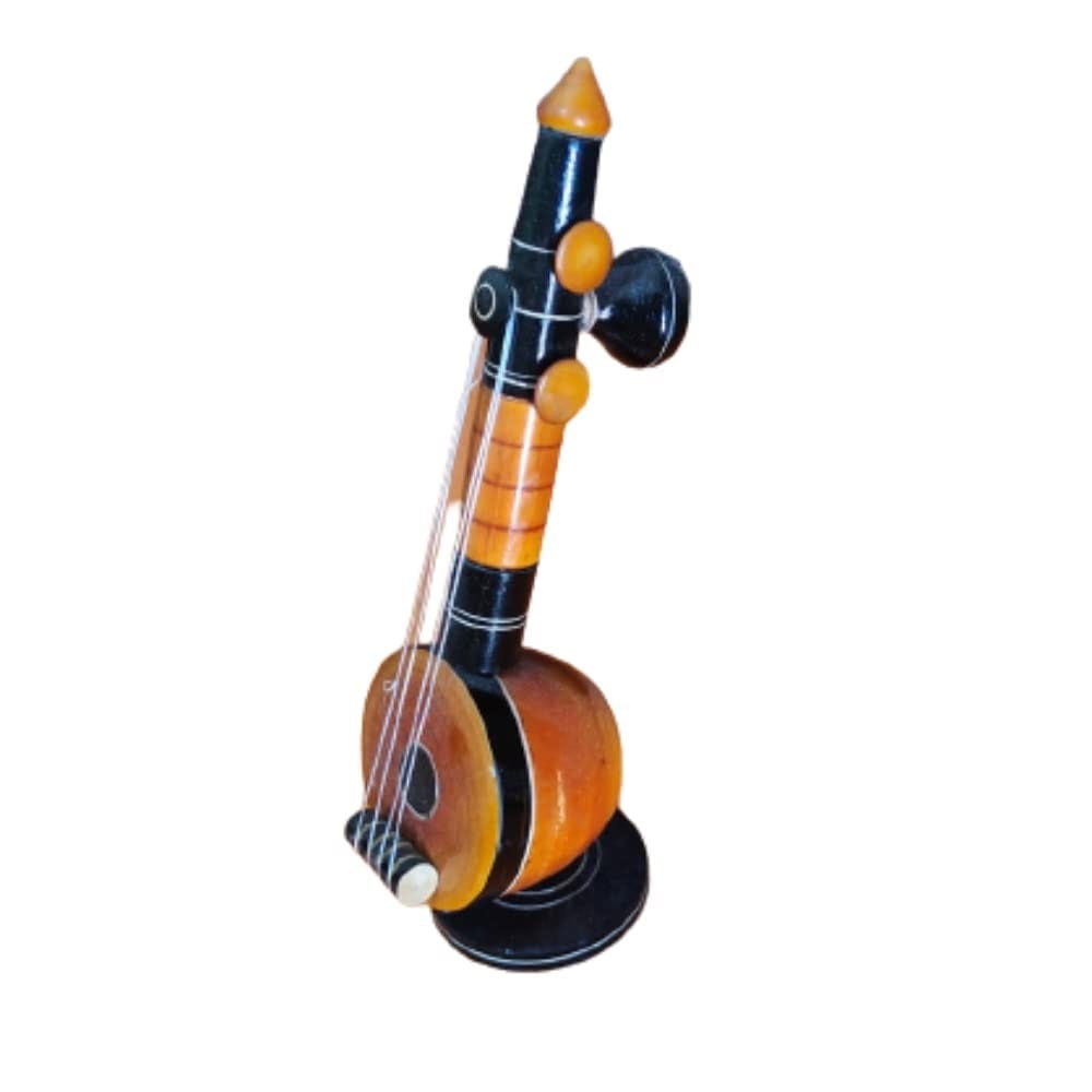 Wooden Veena Showpiece Handmade Home Decor