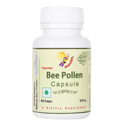 Superbee Bee Pollen capsule 60pcs pack of 1. Superbee Bee Pollen capsule 60pcs pack of 1.