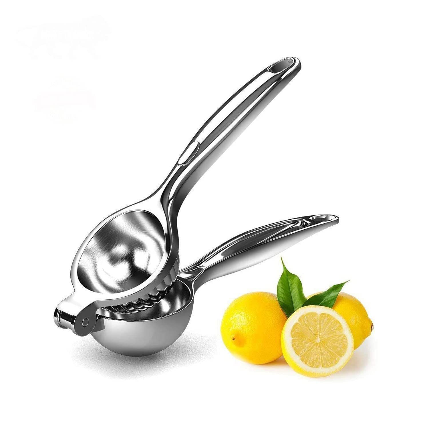 GLOBAL IMPEX Heavy Duty Lemon Squeezer 300g – Manual Citrus Press Juicer Made of Zinc Alloy with Non-Slip Handle & Steel Finish | Lemon Lime Squeezer for Home, Kitchen & Bar Use