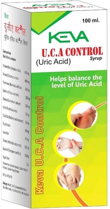 Keva U.C.A(URIC ACID) CONTROL SYRUP 200MLX4 PACK OF 4