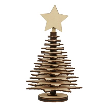 Star Flower with Christmas Tree