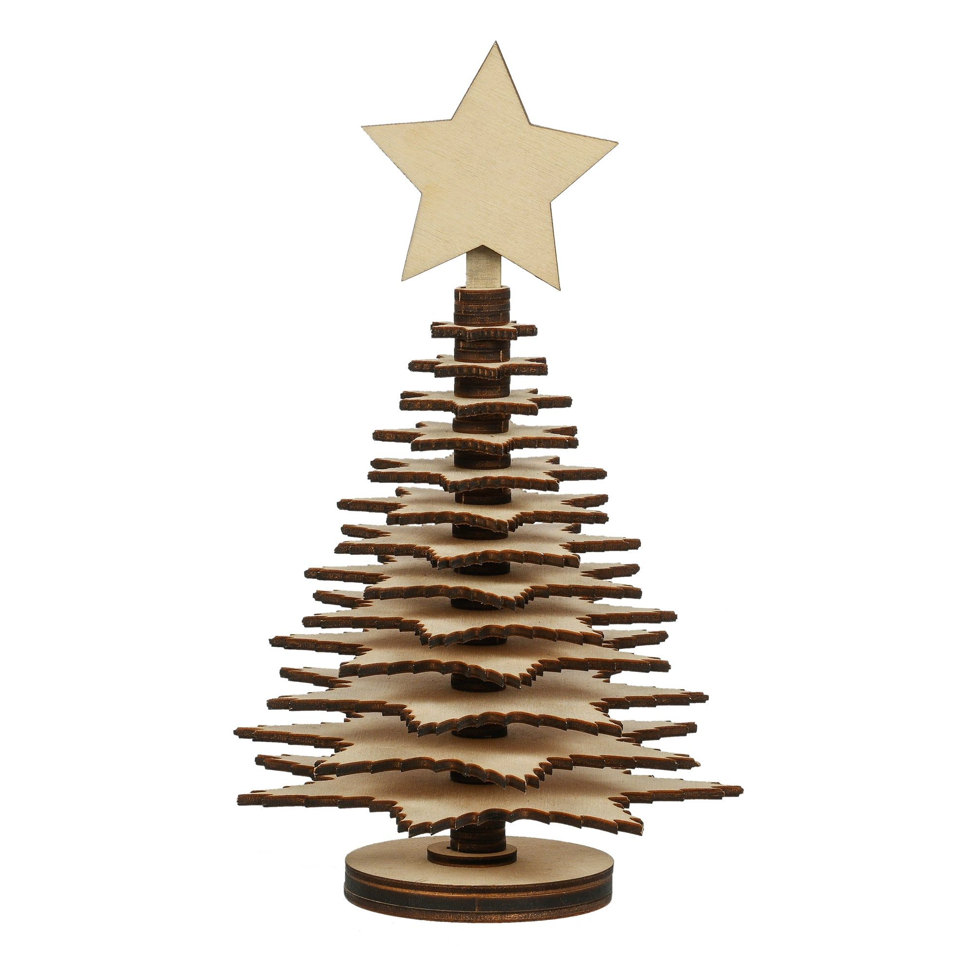 Star Flower with Christmas Tree