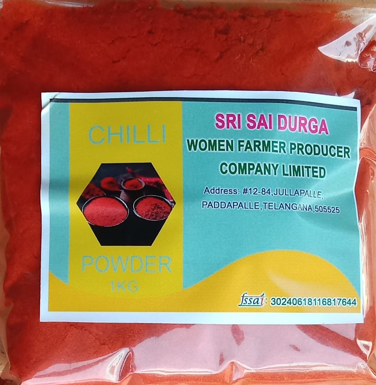 Ground Red Chilli Powder Mirchi powder (1kgPack of 1)