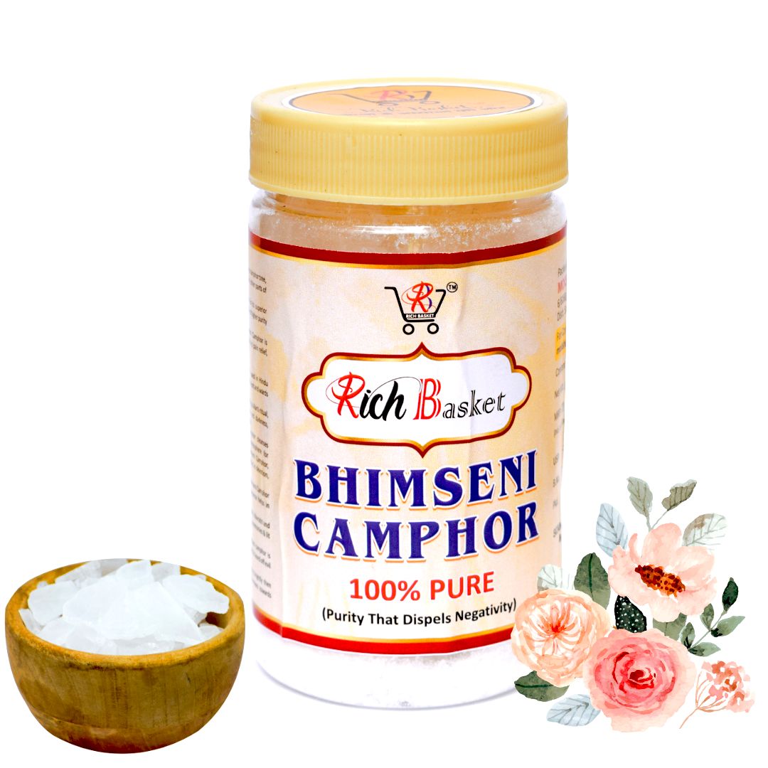 Rich Basket Pure Bhimseni Camphor 100g (Pack of 1)