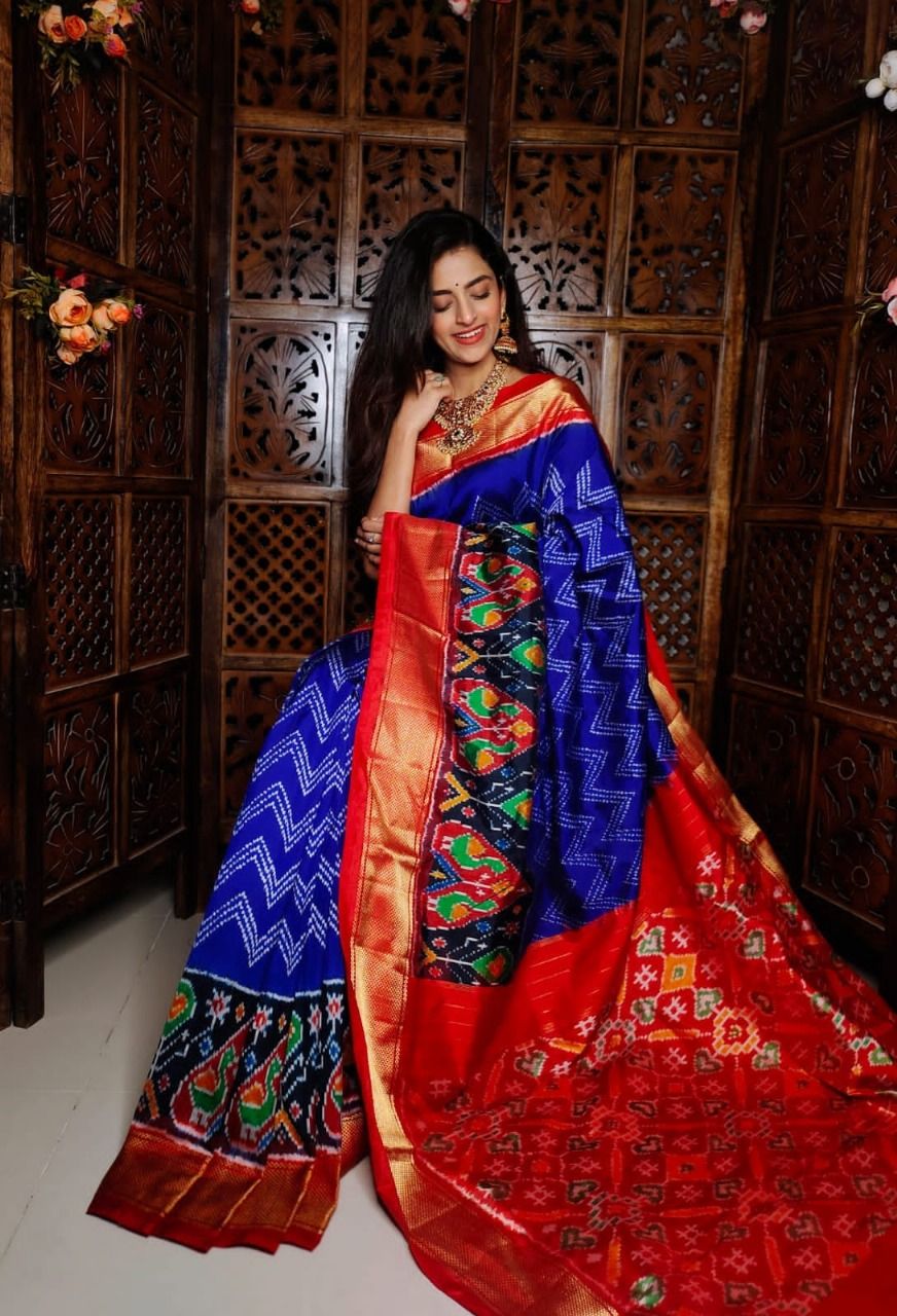 Kanchi Printed handloom Soft Silk Saree