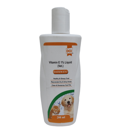 OATEM EV1 Vitamin E 1% Liquid (Vet.) for Healthy & Glossy Pet Coat, 200ml OATEM EV1 Vitamin E 1% Liquid (Vet.) for Healthy & Glossy Pet Coat, 200ml
