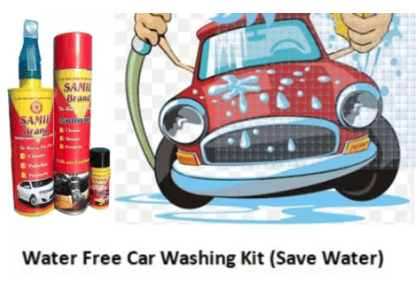 SAMIE Water Free Washing Car Washing Kit Bike And Car Washing Waterless Kit Car Washing Liquid  (900 ml)