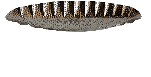 HANDICRAFT Long Hammered tray