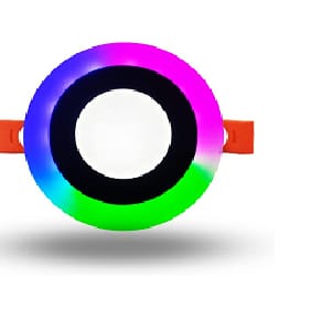 6W LED Side PGB(Pink,Green,Blue) Round Conceal Panel Light Ceiling 3D 6W LED Side PGB(Pink,Green,Blue) Round Conceal Panel Light Ceiling 3D