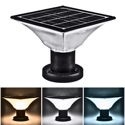 SAHAPECT 10 Watt 20 LED, Solar LED Light, Solar Gate Light, Pillar Pole Post Light, Automatic Outdoor Waterproof Light Multi Colour Lamp