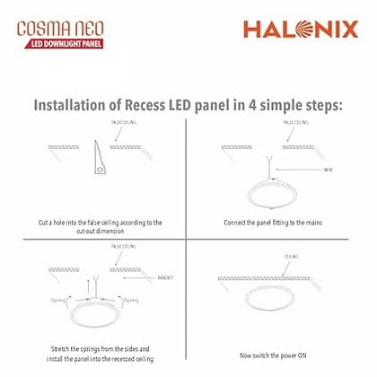 Polycarbonate 3 in 1 Color 15W Cosma Recess Led Panel Downlighter | Three Color- Cool White, Pearl White, Yellow | Switch Off-Switch On Home and Hall | Cut Out- 5.7 Inch| Pack of 1 Polycarbonate 3 in 1 Color 15W Cosma Recess Led Panel Downlighter | Three Color- Cool White, Pearl White, Yellow | Switch Off-Switch On Home and Hall | Cut Out- 5.7 Inch| Pack of 1