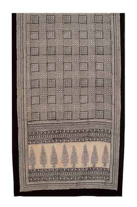 Beige Stole Silk Bagh Print Beige Stole Silk Bagh Print