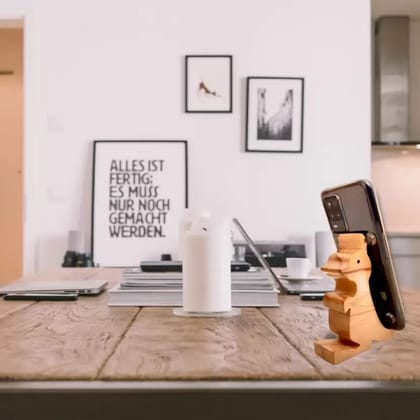 Brotherskart Wooden Smartphone Desk Holder Compatible with iPhone & Android Phone | Lightweight, Easy to Assemble & Carry Brotherskart Wooden Smartphone Desk Holder Compatible with iPhone & Android Phone | Lightweight, Easy to Assemble & Carry
