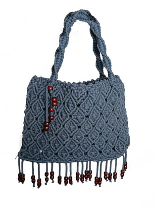 Royal style Handwork Macrame Sling Bag with wooden beed work Royal style Handwork Macrame Sling Bag with wooden beed work