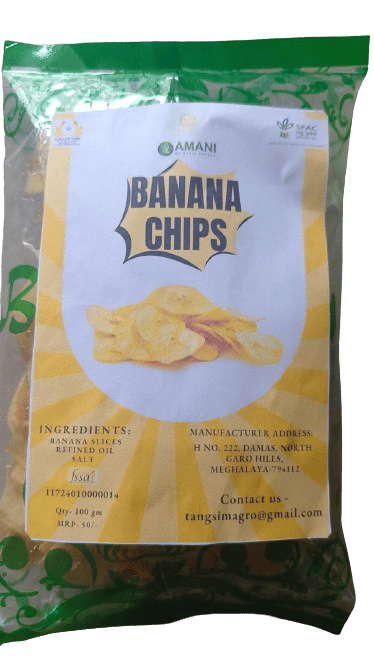 Banana Chips  Combo pack of 5 Chips