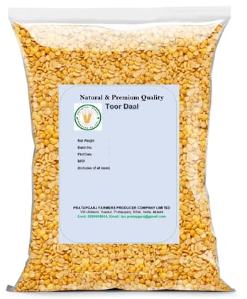 Toor Dal Unpolished, High Protein Sortex Clean, (Arhar Dal, 1000g Pack of 1)