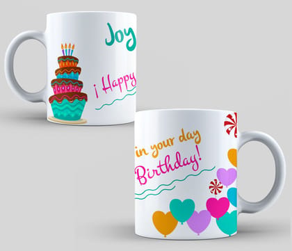 Happy Birthday Day Printed Ceramic Coffee Mug