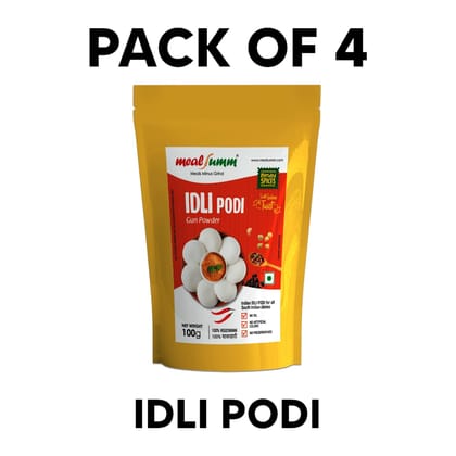 Idli Podi ( Milagai Podi for idli, dosa, vada, Spicy Chutney Powder- Pack of 4) - 400 gm Idli Podi ( Milagai Podi for idli, dosa, vada, Spicy Chutney Powder- Pack of 4) - 400 gm