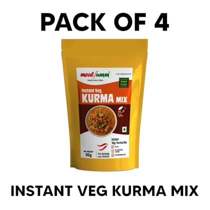 Mixed Vegetable Kurma Curry (Vegetable stew, Just add Water - Pack of 4) - 200 gm Mixed Vegetable Kurma Curry (Vegetable stew, Just add Water - Pack of 4) - 200 gm
