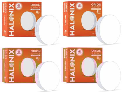 8W White Orion Round Led Rimless Surface downlighter| Led Ceiling Light for Home, Shop and Office |Pack of 4, White. 8W White Orion Round Led Rimless Surface downlighter| Led Ceiling Light for Home, Shop and Office |Pack of 4, White.