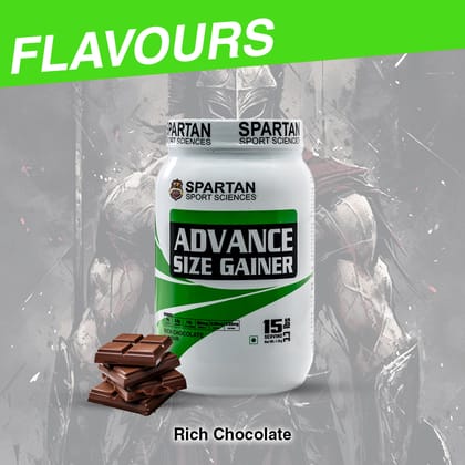 SPARTAN SPORT SCIENCES Advance Size Gainer | Muscle Mass & Weight Gainer Powder with Highest Protein and Carbohydrates with 13 Multivitamins & Minerals for Men & Women 1.5 Kg SPARTAN SPORT SCIENCES Advance Size Gainer | Muscle Mass & Weight Gainer Powder with Highest Protein and Carbohydrates with 13 Multivitamins & Minerals for Men & Women 1.5 Kg