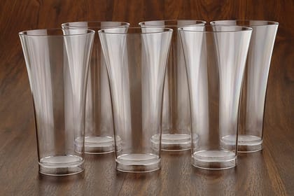 Multi Purpose Unbreakable Drinking Glass Set of 6 Pieces, Plastic