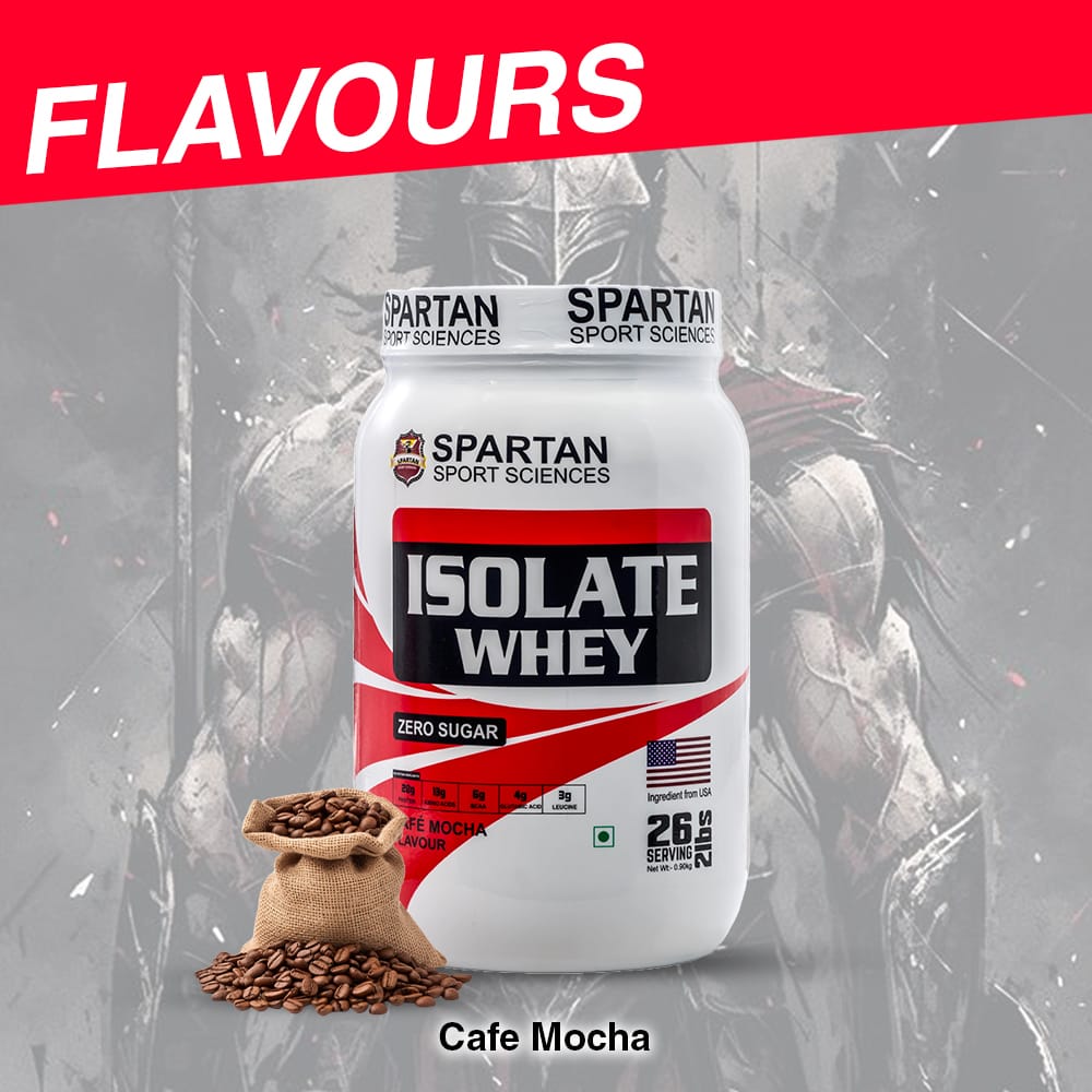 SPARTAN SPORT SCIENCES Isolate Whey Protein Powder Supplement with 28g Protein, 13g EAA, 6g BCAA, 4g Glutamic Acid for Men & Women