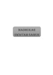 Madhukar Swayam Sahayata Samuh Madhukar Swayam Sahayata Samuh