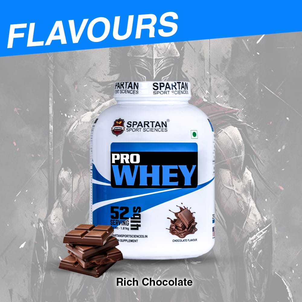 SPARTAN SPORT SCIENCE Pro Whey Protein Powder Concentrate Supplement with 24g Protein, 11g EAA, 5g BCAA, 4g Glutamic Acid | Lean Muscle Building for Men & Women