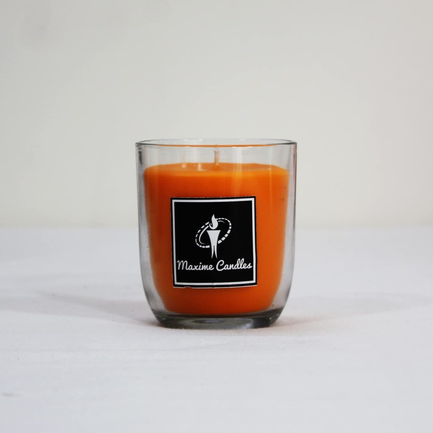 Mandarin Fragranced U Shaped Glass Jar Scented Candle