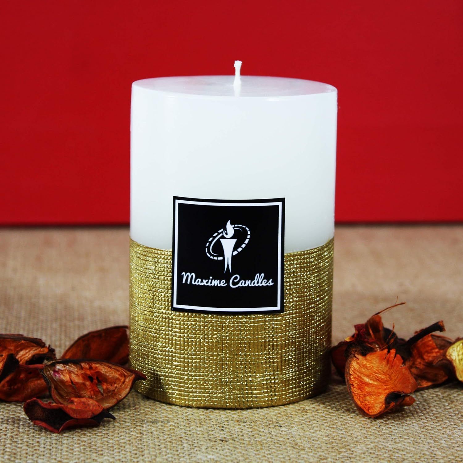 Dual Tone Decorative Candles - 4Inch High