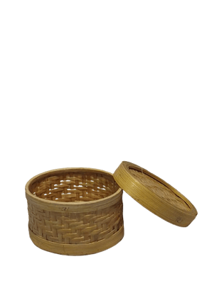 Asomi Handwoven Bamboo Storage Basket