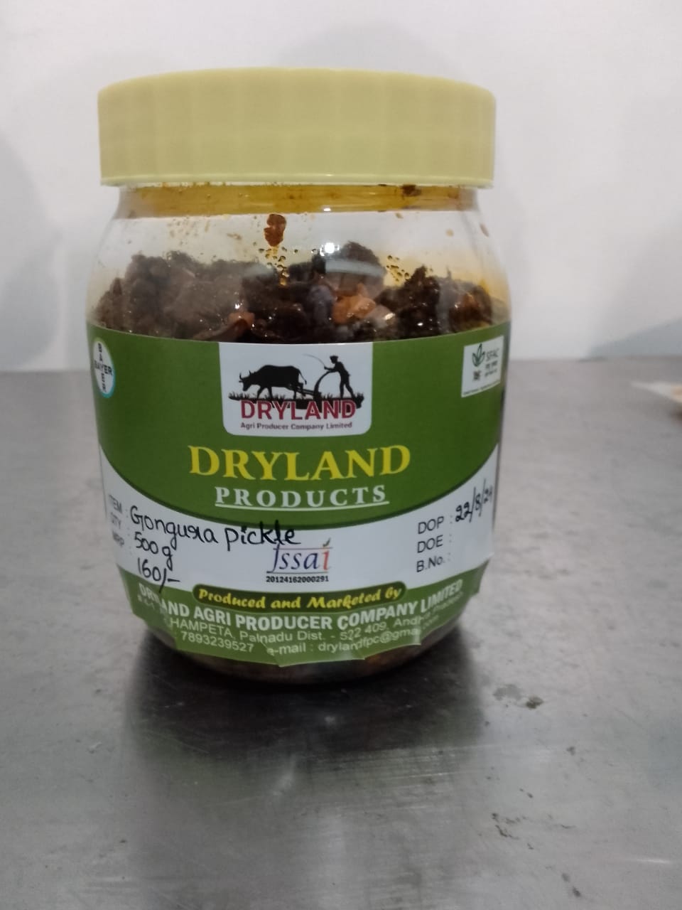  Dryland Gongura Pickle 500g