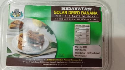 Solar Dried Banana