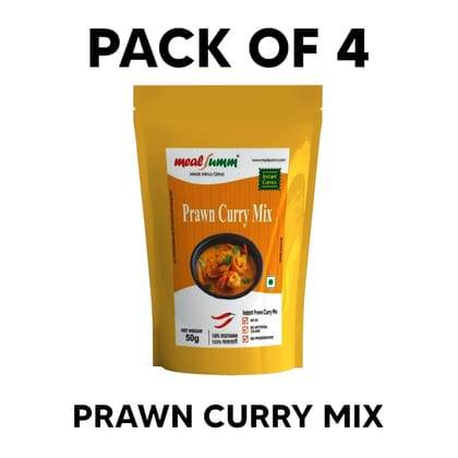 Prawn Curry Mix ( Meal Prep mix - Just add Prawns- Pack of 4) - 200 gm Prawn Curry Mix ( Meal Prep mix - Just add Prawns- Pack of 4) - 200 gm