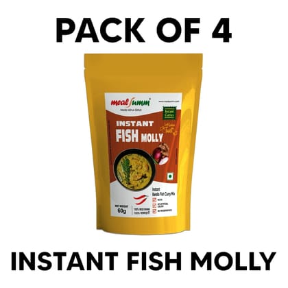 "Instant Fish Molly (Kerala Fish Curry Mix - Pack of 4 ) - 60g each" "Instant Fish Molly (Kerala Fish Curry Mix - Pack of 4 ) - 60g each"