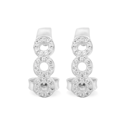 Zarkan Donut Lover Silver Studs