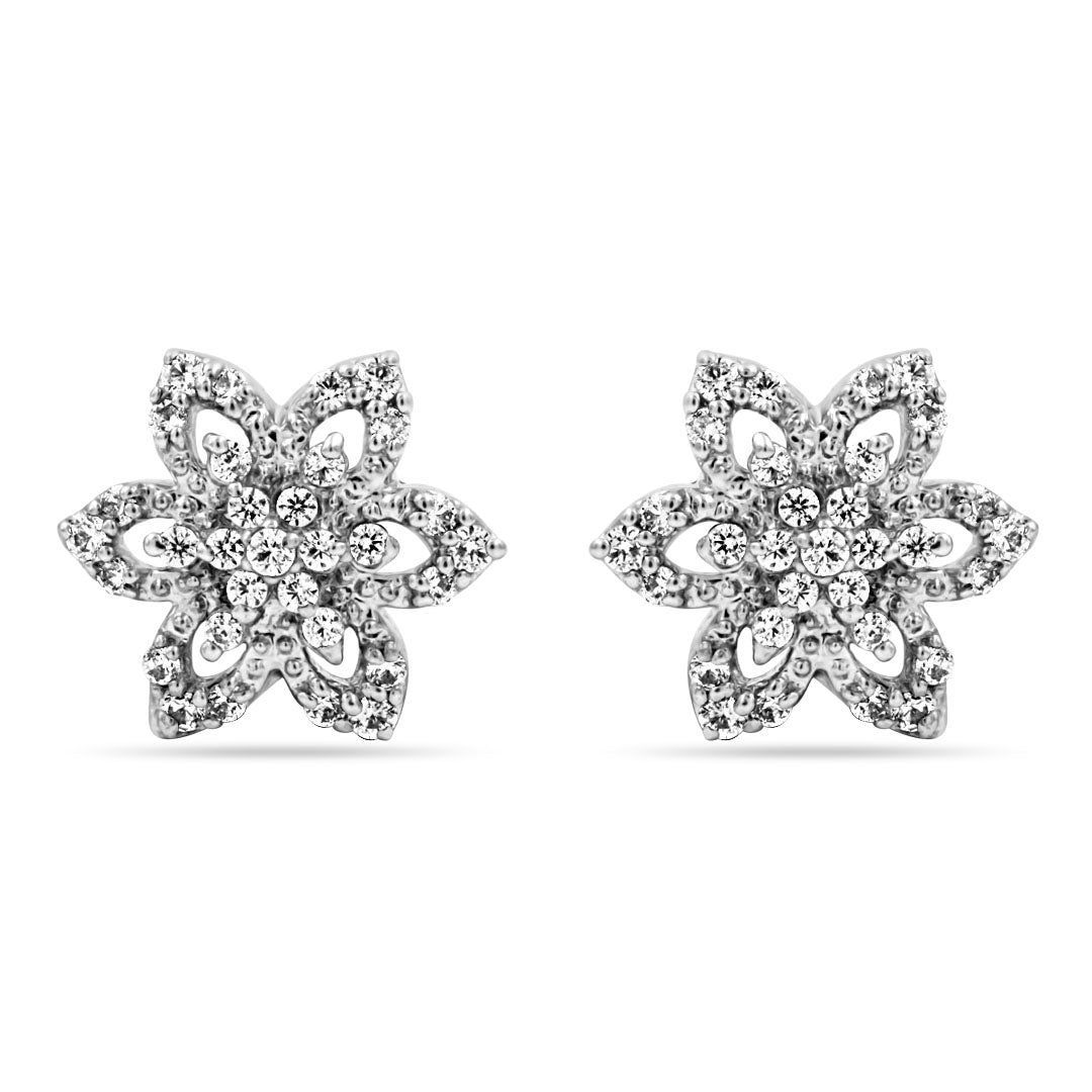 Zarkan Fire Flora 925 Silver Earrings