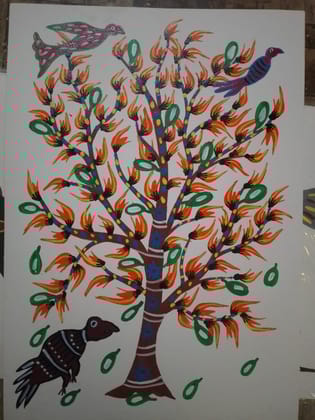 Hand Made Painitng With Bright And Elegant Colours