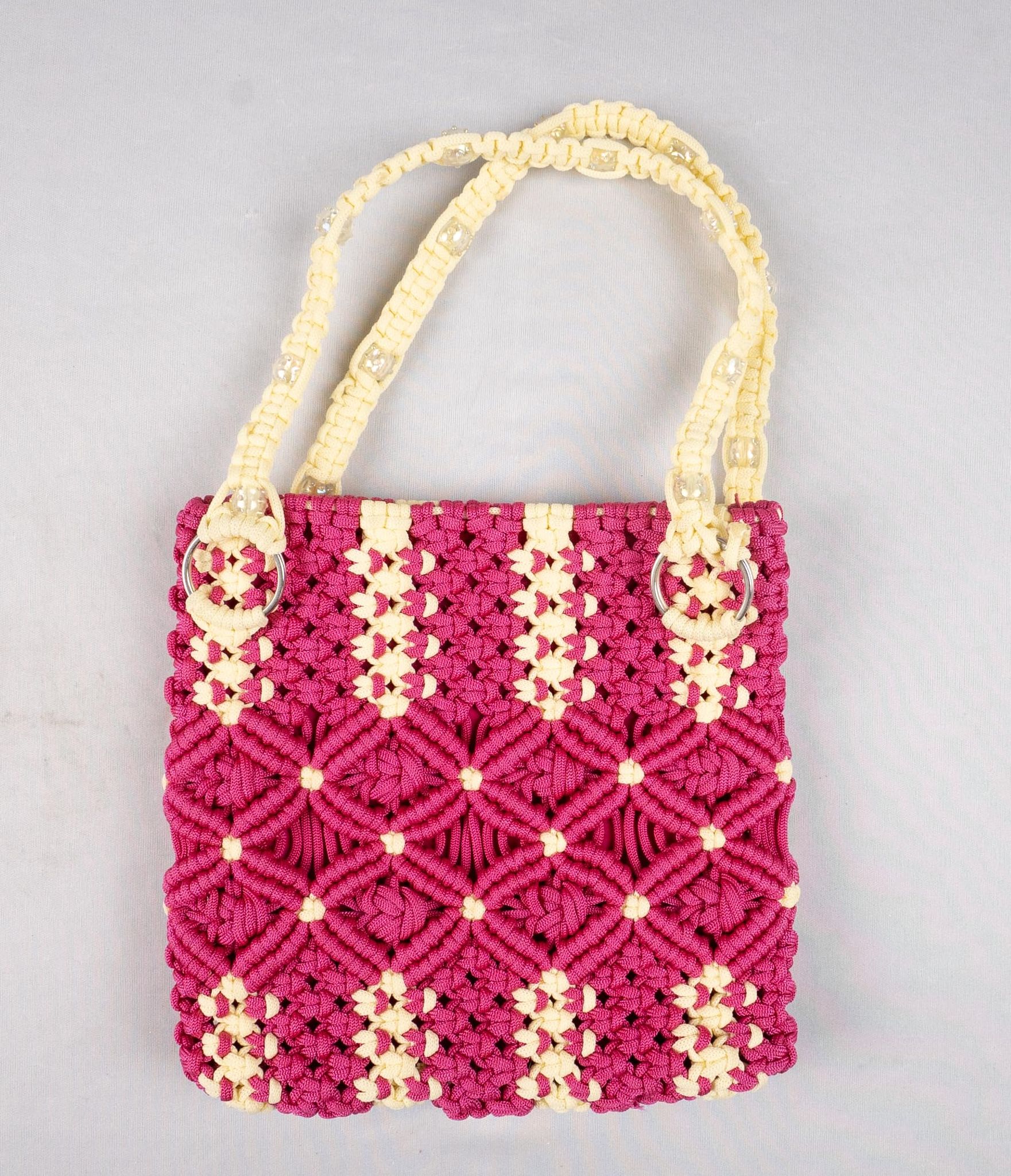 sanchiraiya macram hand bag