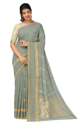 APCO Handloom - Women's Rahajmundry Pure Cotton Handloom Saree (Off White) APCO Handloom - Women's Rahajmundry Pure Cotton Handloom Saree (Off White)