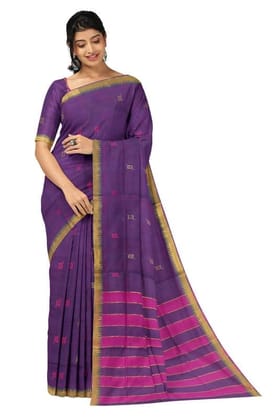 APCO Handloom - Women's Rahajmundry Pure Cotton Grey Handloom Saree (Angara Handloom Saree) 73