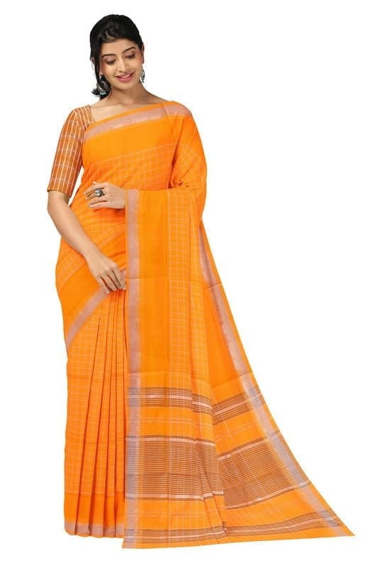 APCO Handloom - Women's Rahajmundry Pure Cotton Grey Handloom Saree (Angara Handloom Saree) 59