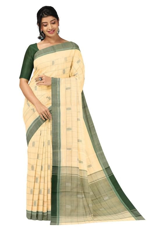 APCO Handloom - Women's Rahajmundry Pure Cotton Grey Handloom Saree (Angara Handloom Saree) 52