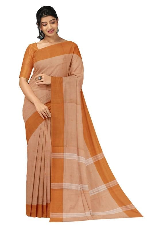APCO Handloom - Women's Rahajmundry Pure Cotton Grey Handloom Saree (Angara Handloom Saree) 34