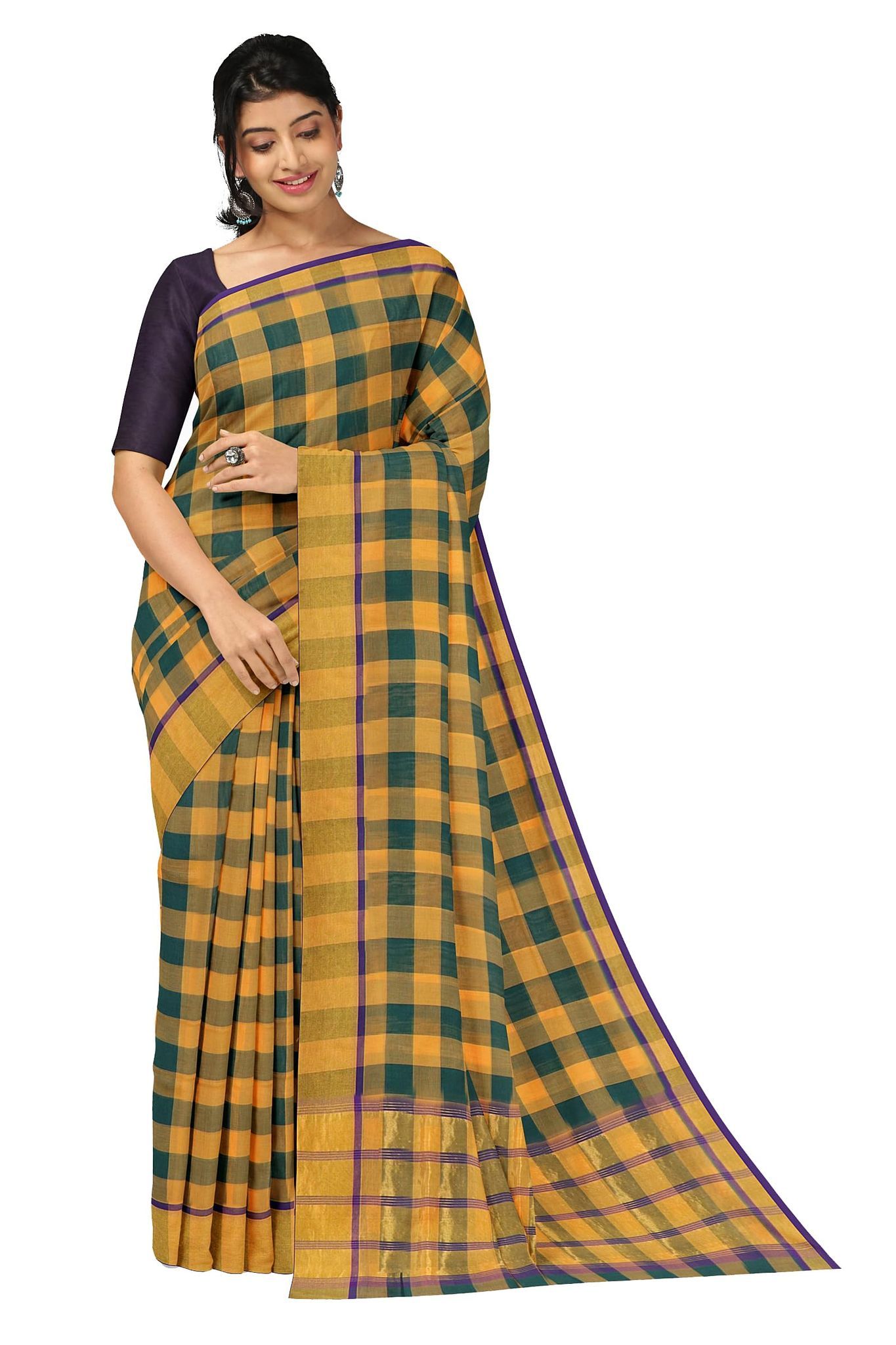 APCO Handloom (A Andhra Pradesh Govt Emporium)- Women's Traditional Pure Handloom Madhavaram Cotton Saree | MDCS0001