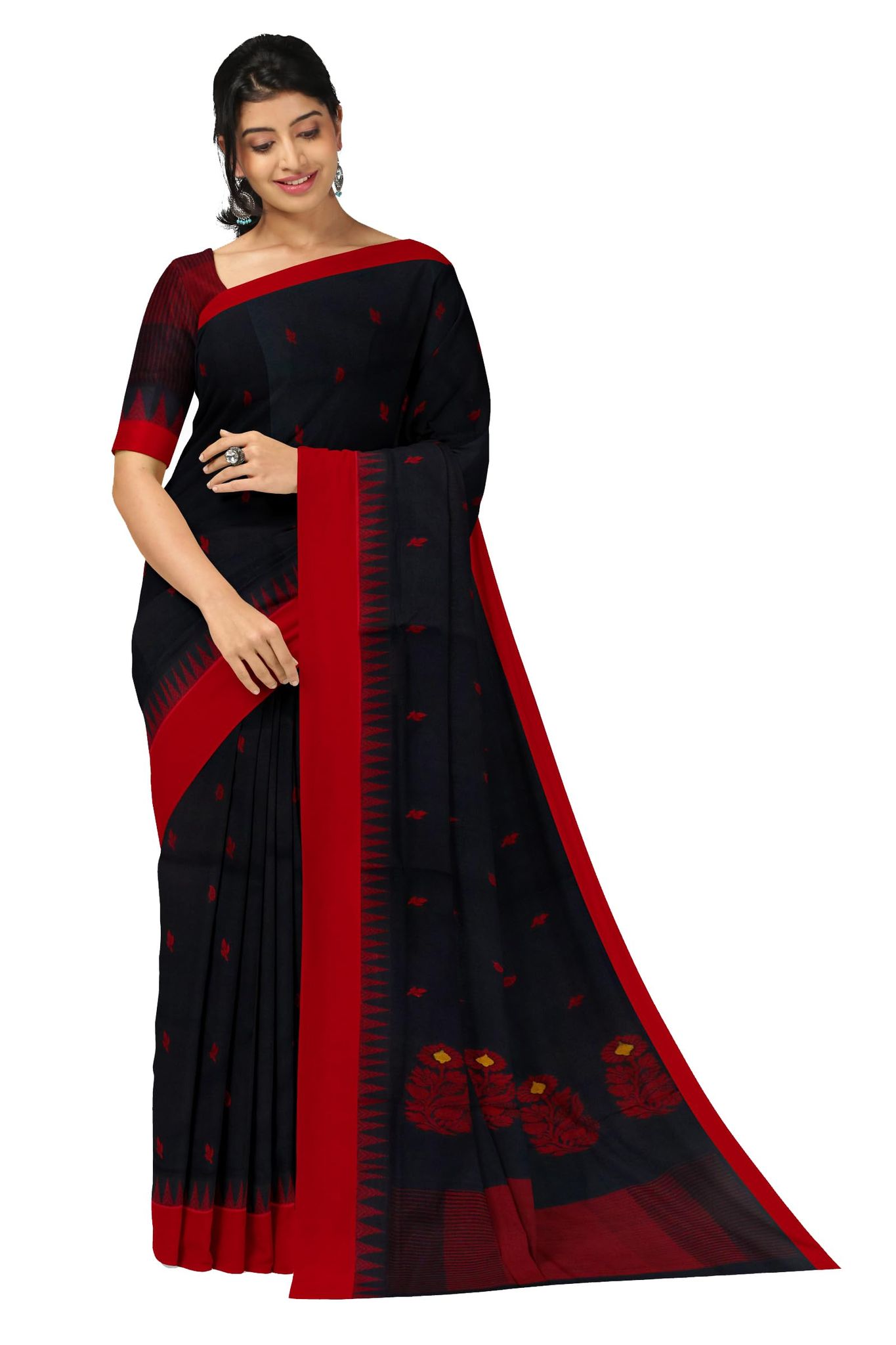 APCO Handloom (A Andhra Pradesh Govt Emporium)- Women's Traditional Pure Handloom Rajahmundry/Angara Cotton Saree | ACS0057