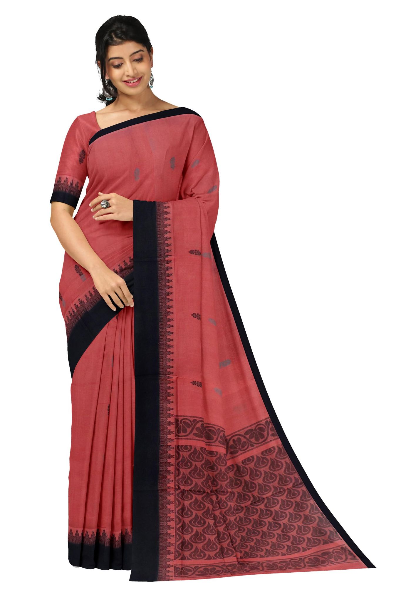 APCO Handloom (A Andhra Pradesh Govt Emporium)- Women's Traditional Pure Handloom Rajahmundry/Angara Cotton Saree | ACS0053