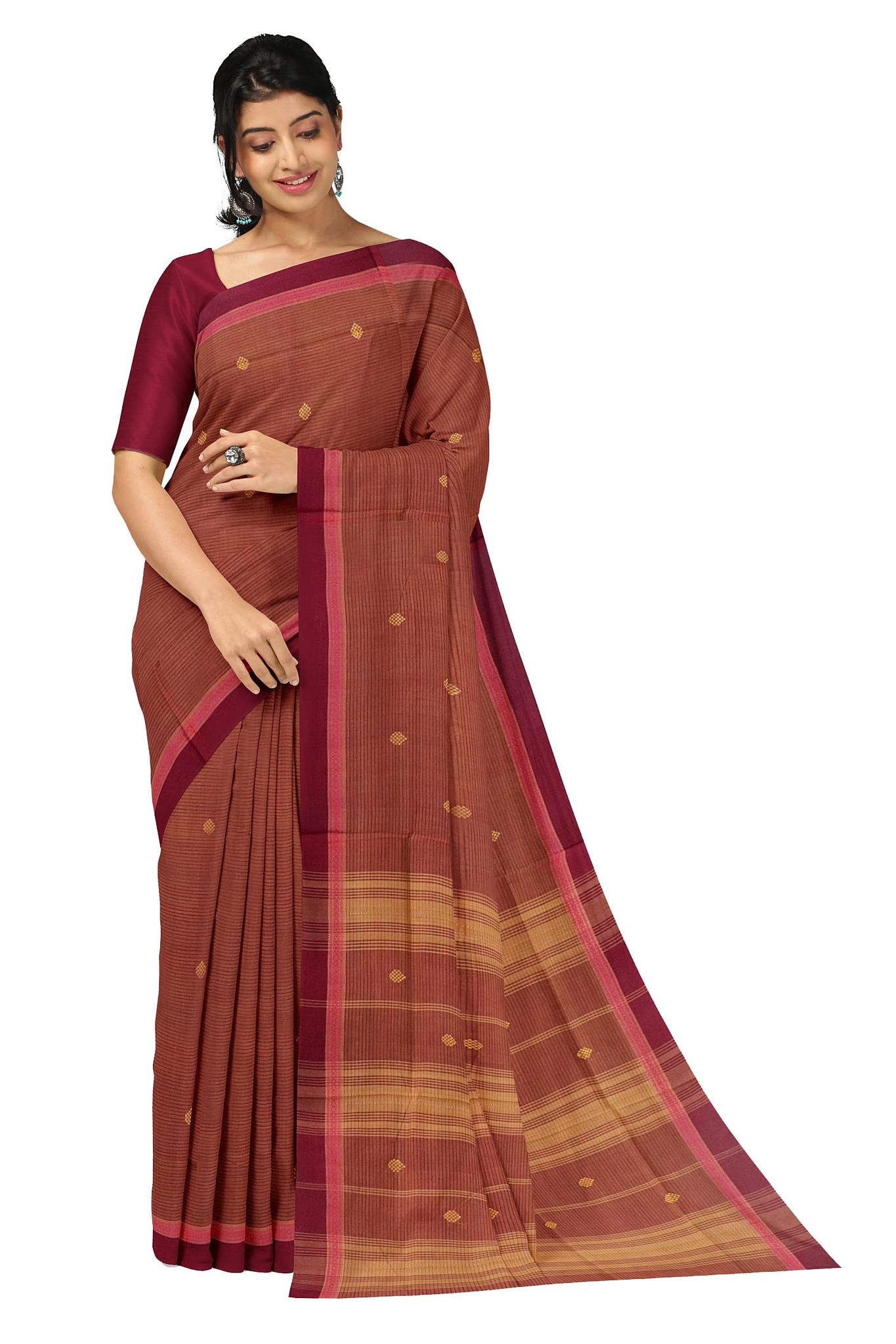 APCO Handloom (A Andhra Pradesh Govt Emporium)- Women's Traditional Pure Handloom Rajahmundry/Angara Cotton Saree | ACS0022