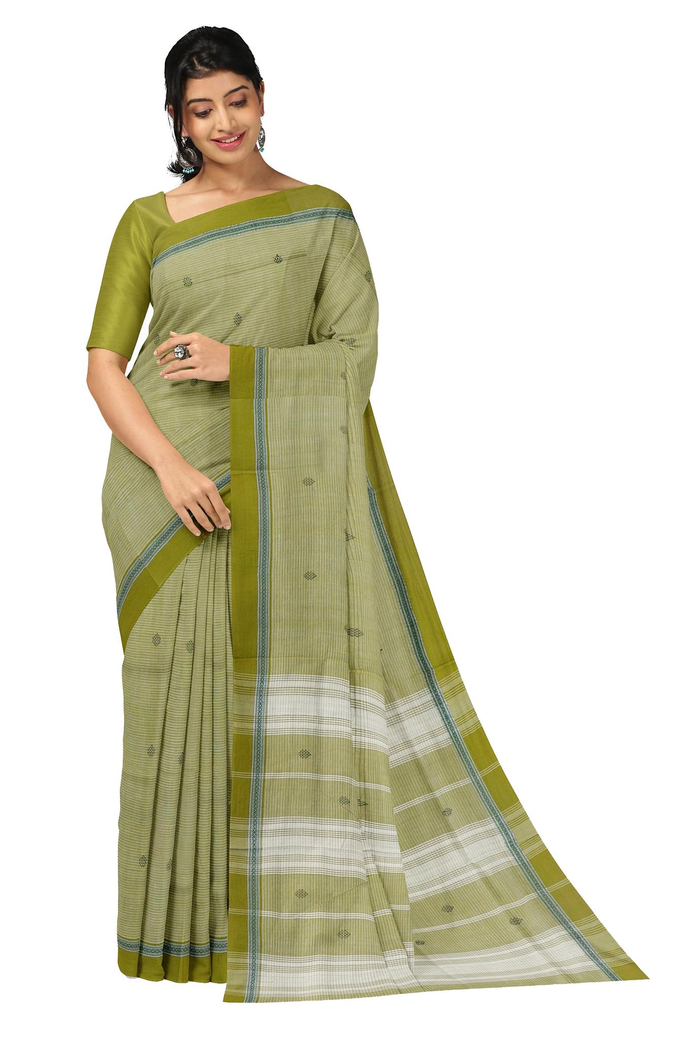 APCO Handloom (A Andhra Pradesh Govt Emporium)- Women's Traditional Pure Handloom Rajahmundry/Angara Cotton Saree | ACS0020